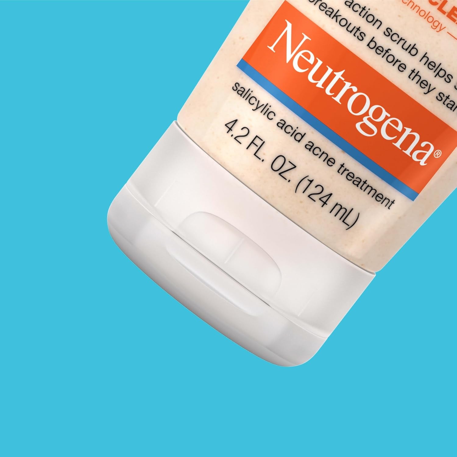 Neutrogena Oil-Free Acne Face Scrub, 2% Salicylic Acid Acne Treatment Medicine, Daily Face Wash to Help Prevent Breakouts, Oil Free Exfoliating Facial Cleanser for Acne-Prone Skin, 4.2 Fl. Oz